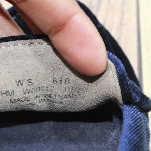 Cole Haan Nantucket Blue Velvet Slip-on Driving Loafers Flat Shoes Size 6.5 B - Picture 8 of 9